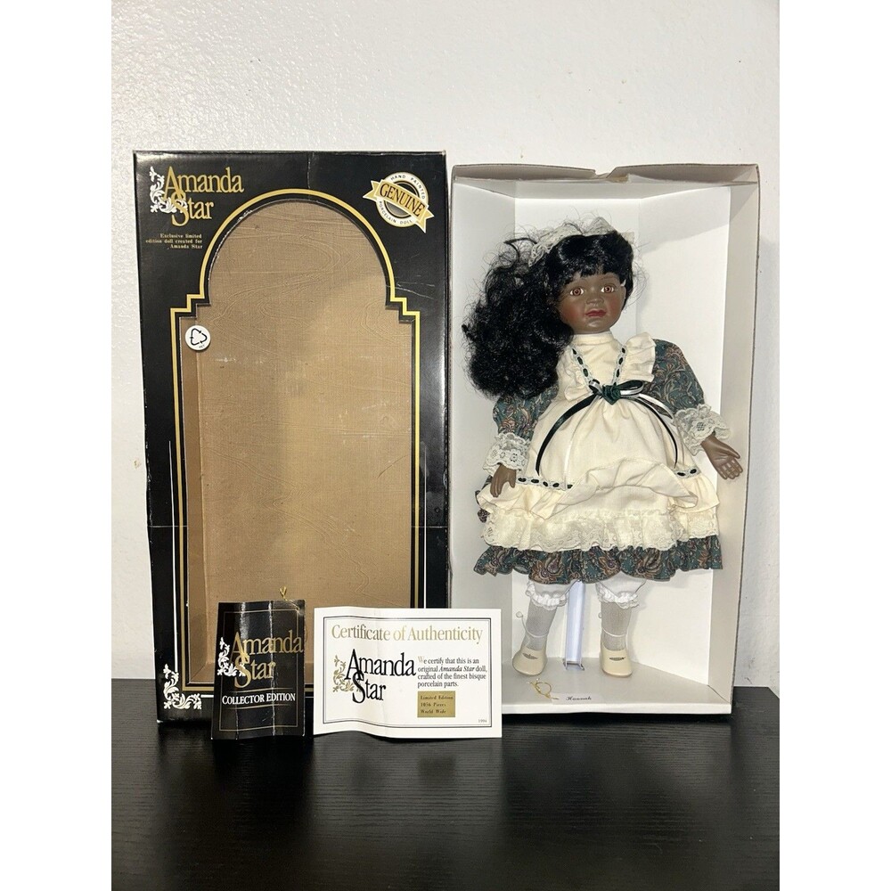 Hannah porcelain doll from the Amanda Star Collection 1994 Limited Edition
